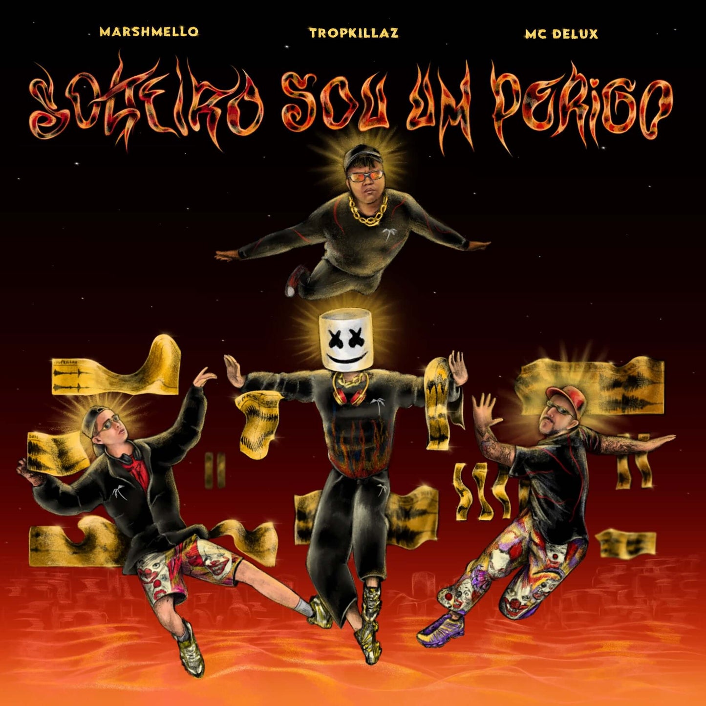 Marshmello, Tropkillaz, Mc Delux - Solteiro Sou Um Perigo (Studio Acapella)